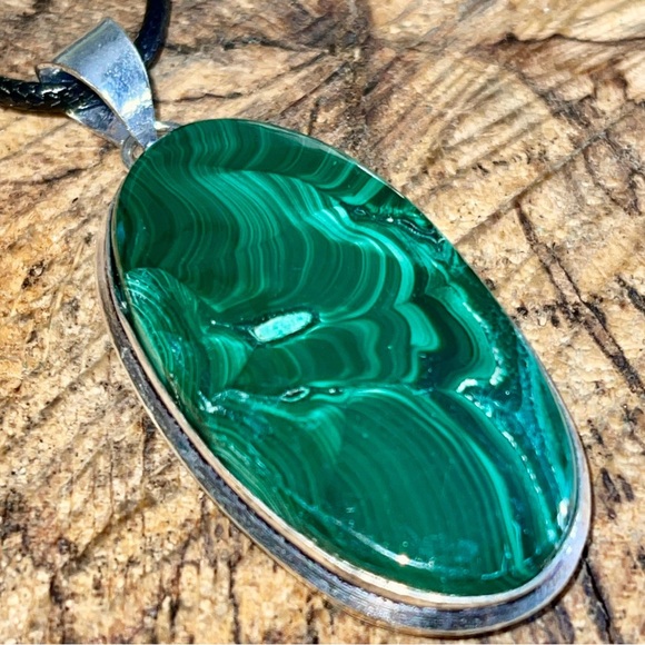 Green Malachite Pendant 2” - Picture 9 of 13